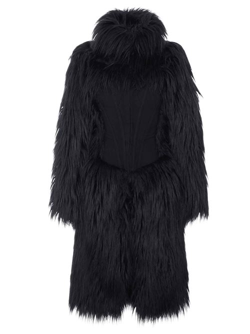 Cappotto effetto pelliccia con bustier Elisabetta Franchi | CP05A67E2110